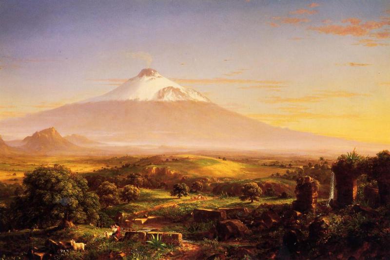 Thomas Cole Mount Etna France oil painting art